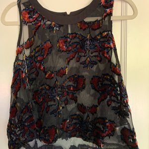 ASTR the Label Sheer Black Tank